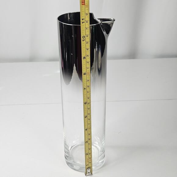 Dorothy Thorpe MCM Silver Fade Cocktail Pitcher Barware - Picture 5 of 8